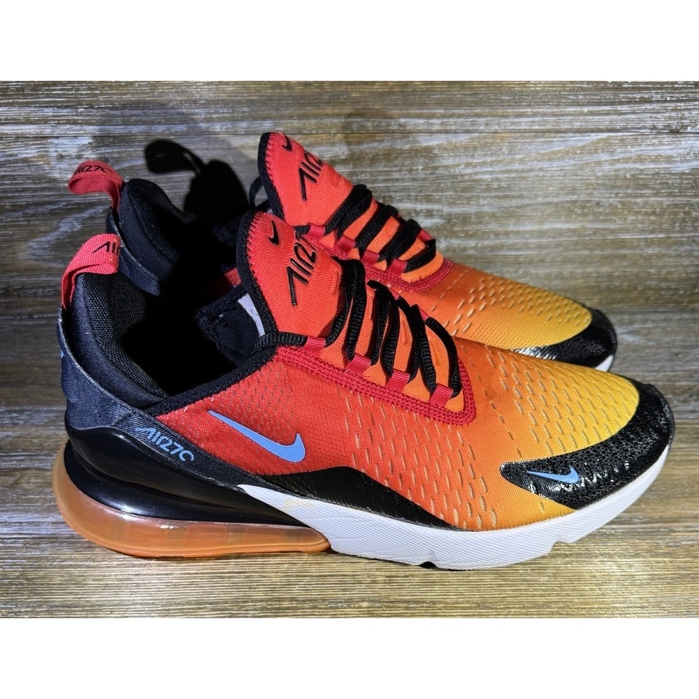 Nike Air Max 270 Shoes "Sunset" University Red Gold DQ7625-600 Men's Size 12